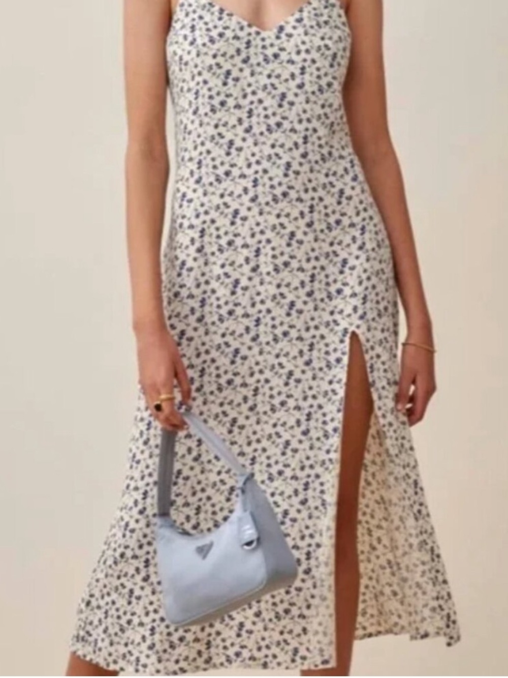 Reformation Crimini floral midi slip dress NWT